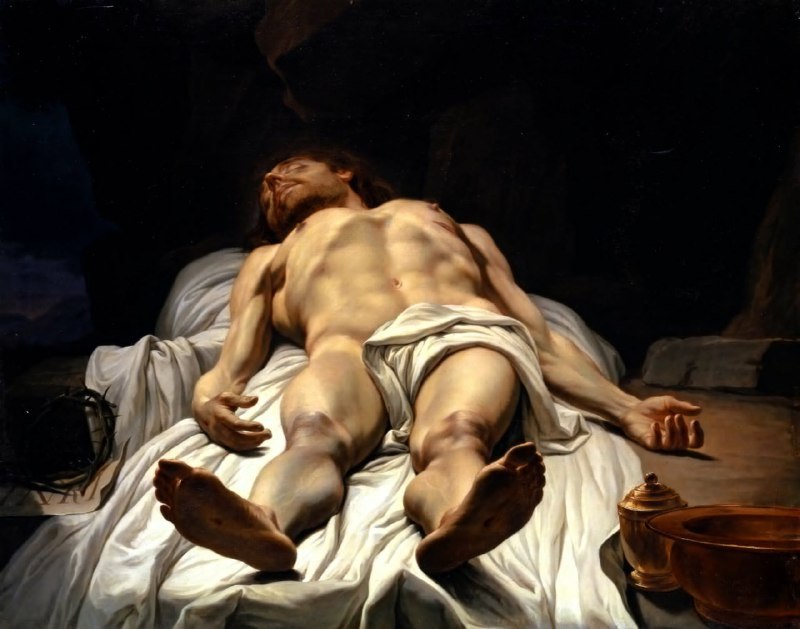 #艺术品《基督的遗体》，约翰·梅尔基奥·维尔施（Johann Melchior Wyrsch，1779）