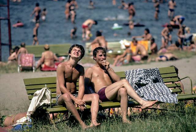 波兰弗罗茨瓦夫附近的夏季，20世纪80年代