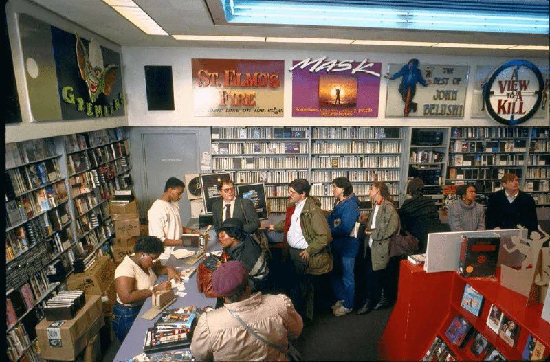 80年代美国的一家音像店