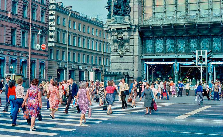 1980年，苏联列宁格勒的涅夫斯基大街