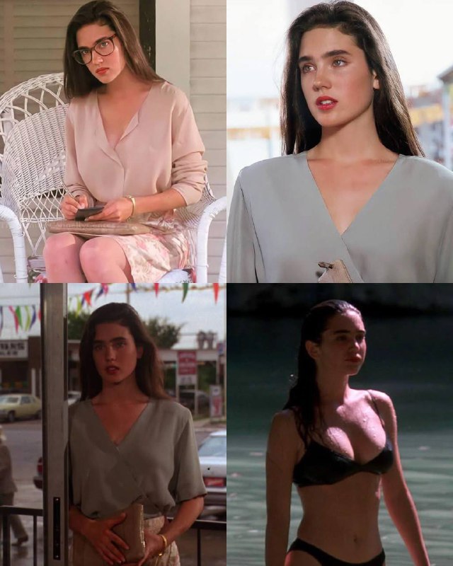 ↩️🖼 #电影 #名人 Jennifer Connelly出演了1990年的电影《The Hot Spot》（《热力地带》）