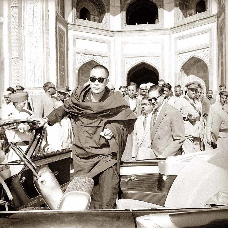1959年，达赖喇嘛逃离毛泽东后在印度