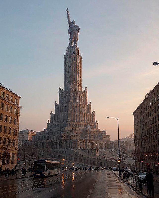 苏联宫，莫斯科（495米）——1930年代被取消的建筑项目