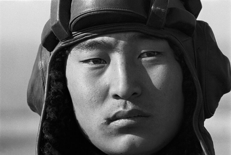 刘香成1980年在北京拍摄的一名装甲部队解放军士兵