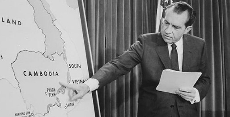 美国在1969年开始了对柬埔寨的秘密轰炸行动，代号为**“菜单行动（Operation Menu）”