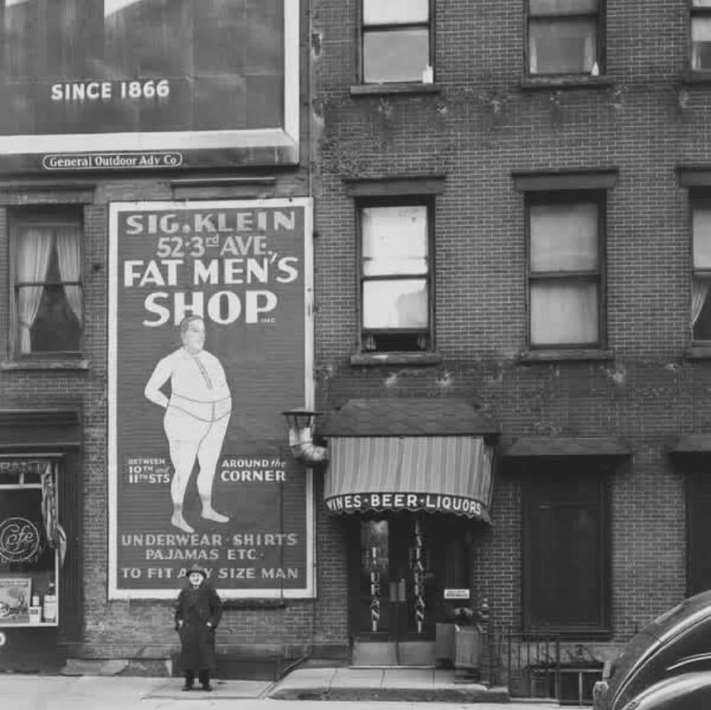 1946年，美国 一家专售肥胖者服装的商店