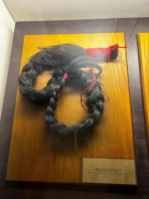 这是中国末代皇帝溥仪的头发（1922 年）#末代皇帝