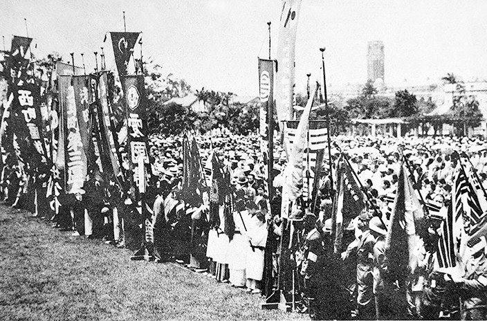 1940年（昭和15年），台北正举行着纪念昭和天皇诞辰的盛大典礼