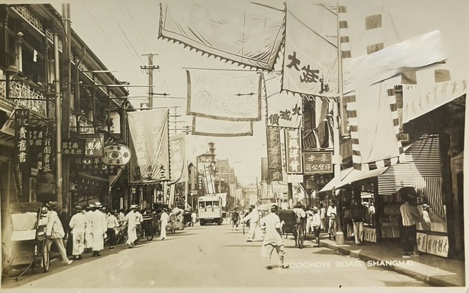 民国年间（1930年代），四马路的青莲阁所在地