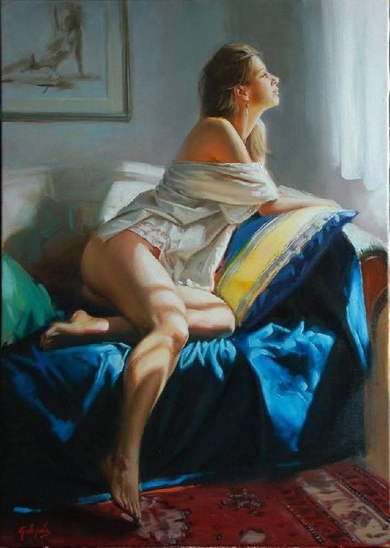 #艺术品 《Summer》1960年László Glóór (或László Glás), 一位匈牙利画家，出生于1921年，1960年是他创作生涯的一个关键时期