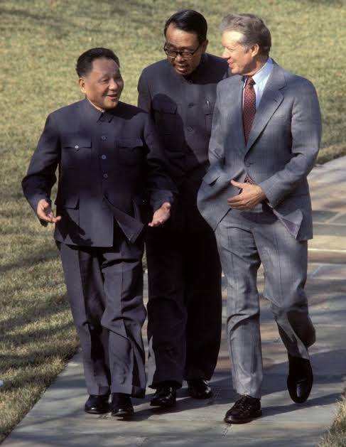 鄧小平與美國總統吉米·卡特在1979年