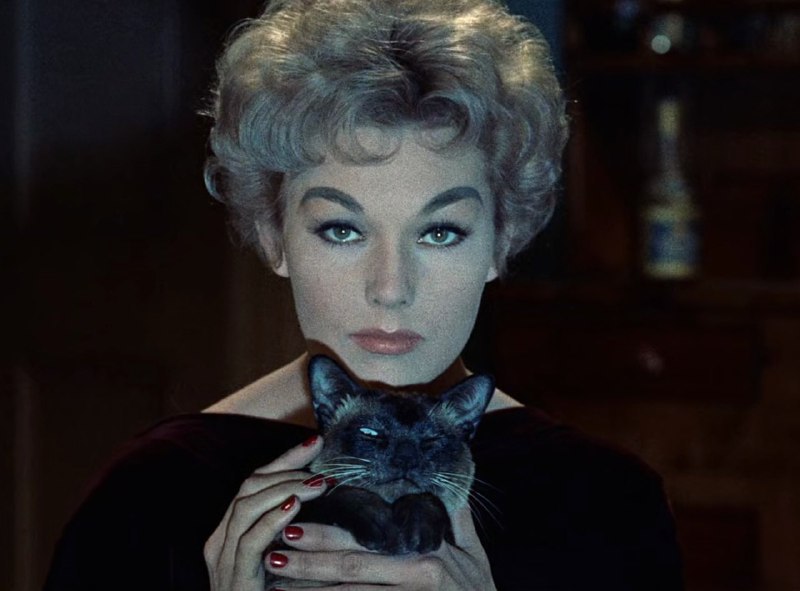 #名人 金·诺瓦克在 #电影《铃声，书本与蜡烛》（Bell, Book and Candle，1958年）中的表现#名人 金·诺瓦克在 #电影《铃声，书本与蜡烛》（Bell, Book and Candle，1958年）中的表现