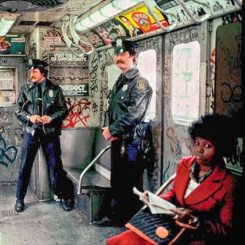 1980 年左右的纽约地铁