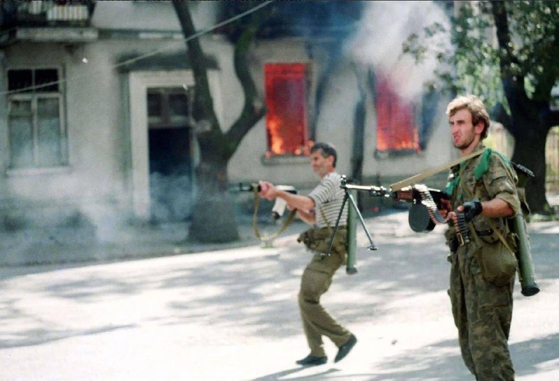 1993年9月，阿布哈兹苏呼米——阿布哈兹民兵在攻占苏呼米期间