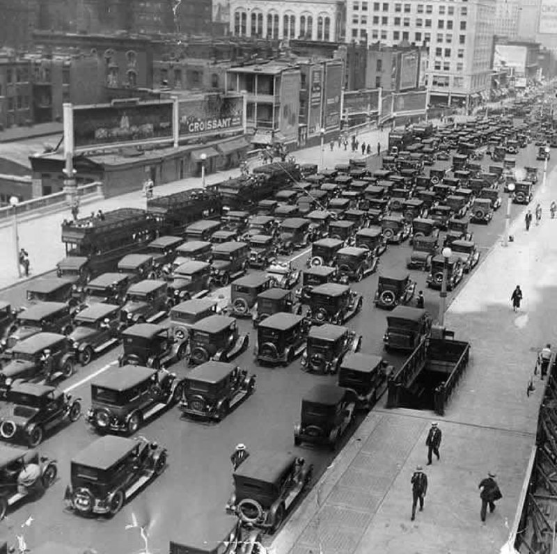 1927年芝加哥，堵车
