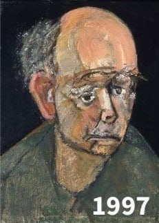 #艺术品 威廉·乌特莫伦(William Utermohlen，（1933-2007），出生德国，长居英国的美国具象艺术家，以其晚期自画像而闻名，这些自画像是在 1995 年诊断出可能患有阿尔茨海默病后完成的