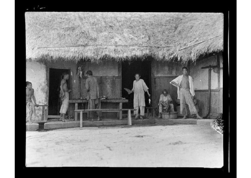 1917年，重庆铜梁县，肉铺