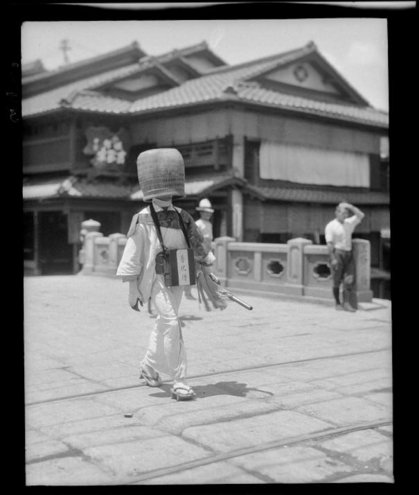 日本，京都，普化僧 / 虚無僧（普化宗の僧）