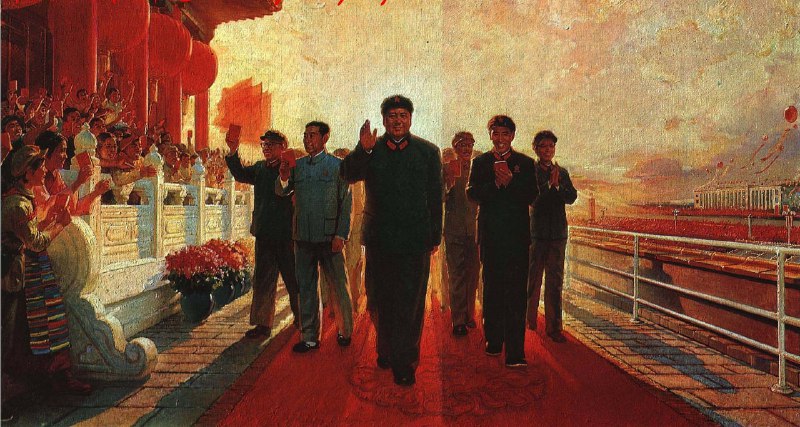 1967年，文革时期毛泽东的宣传油画