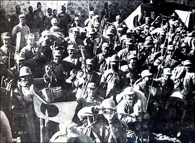 1937年9月，八路军115师缴获的日军军需物资