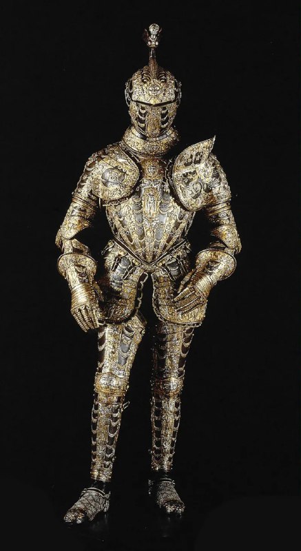 意大利将军 Alessandro Farnese，Parma 和 Piacenza 公爵（1545-1592）的 Gala 盔甲，armoramaro Lucio Piccinino 工作室，意大利，16 世纪，维也纳，艺术史博物馆