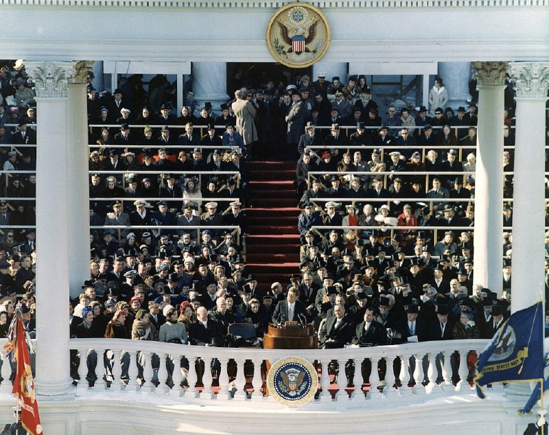 约翰·肯尼迪（John F. Kennedy）美国最年轻的美国总统就职演说，1961 年