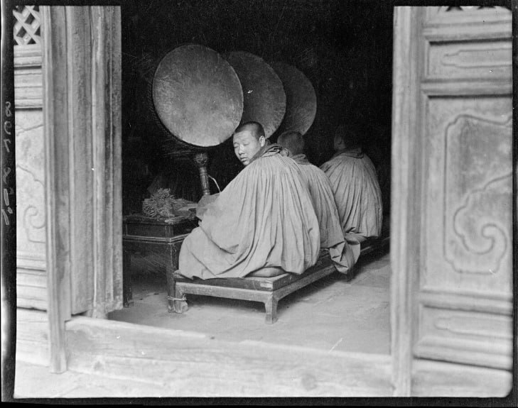 北京，雍和宫，击鼓