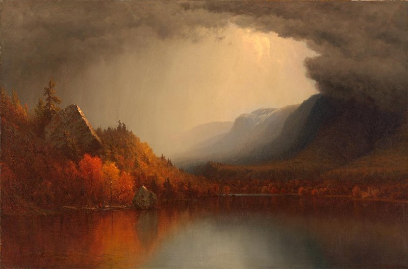 #艺术品 1863 年，《A Coming Storm》（即将到来的风暴），桑福德·罗宾逊·吉福德（Sanford Gifford）