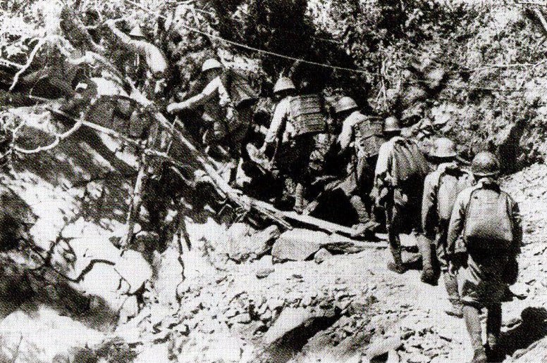 1944年3月，英帕尔战役，日军从缅甸入侵印度