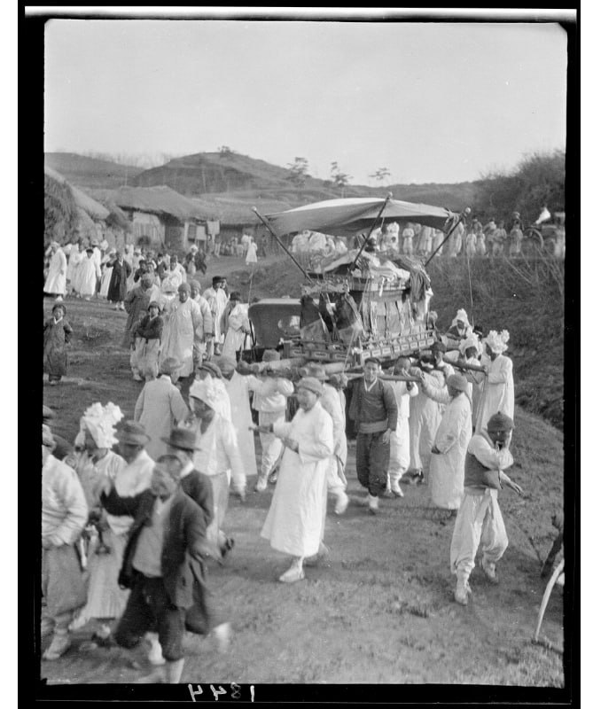 1917年韩国首尔，抬棺材 / 상여 #葬礼