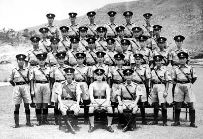 1954年，穿着夏季猎式军装的香港警察