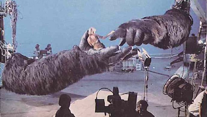 1976年，电影《金刚》幕后