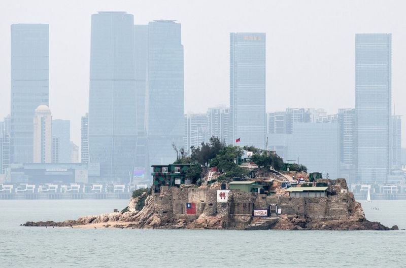 台湾金门离岛小岛——狮屿
