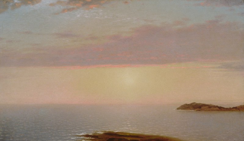 #艺术品《Sunset》约翰·弗雷德里克·肯塞特，1872年