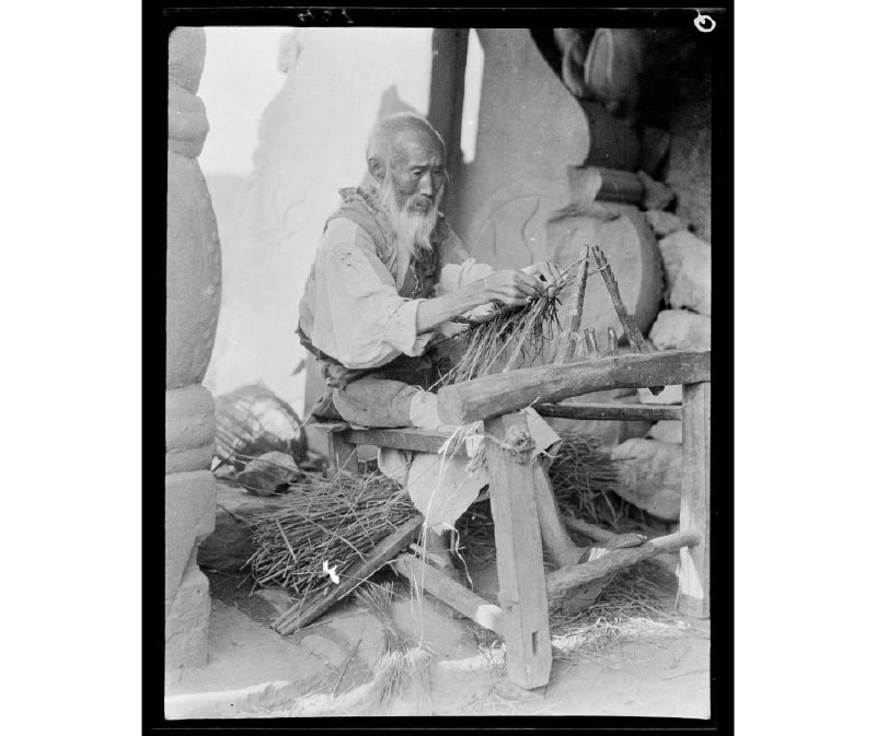 成都，编草鞋，1917年