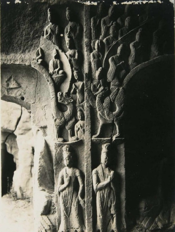 1937年，山西，云冈石佛