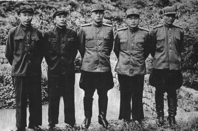 1951年朝鲜战争谈判代表团 谢方 邓华 南日 李相朝 张平山