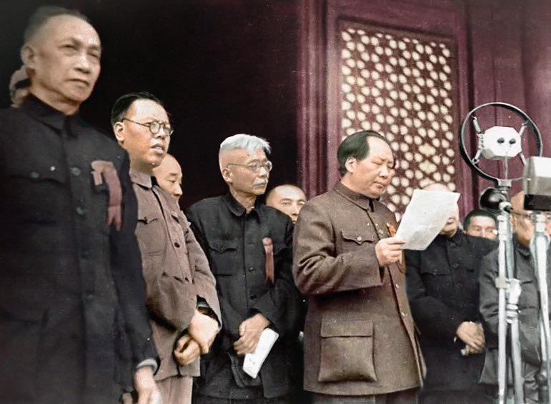 毛泽东宣告中华人民共和国成立（1949年）