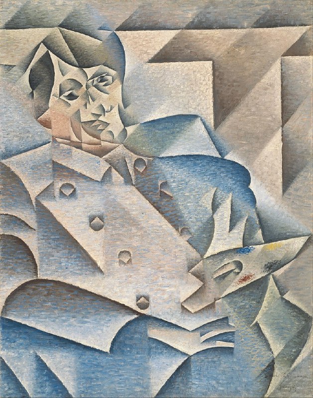 #艺术品 胡安·格里斯作品《毕加索画像》（1912，油画）胡安·格里斯（Juan Gris，1887年3月23日—1927年5月11日），本名José Victoriano González-Pérez，是西班牙画家、雕塑家