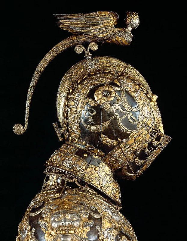 意大利将军 Alessandro Farnese，Parma 和 Piacenza 公爵（1545-1592）的 Gala 盔甲，armoramaro Lucio Piccinino 工作室，意大利，16 世纪，维也纳，艺术史博物馆